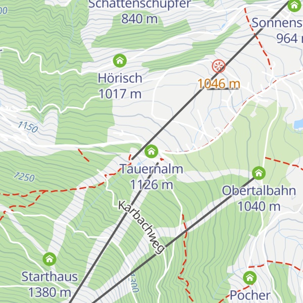 Map of Tauernalm