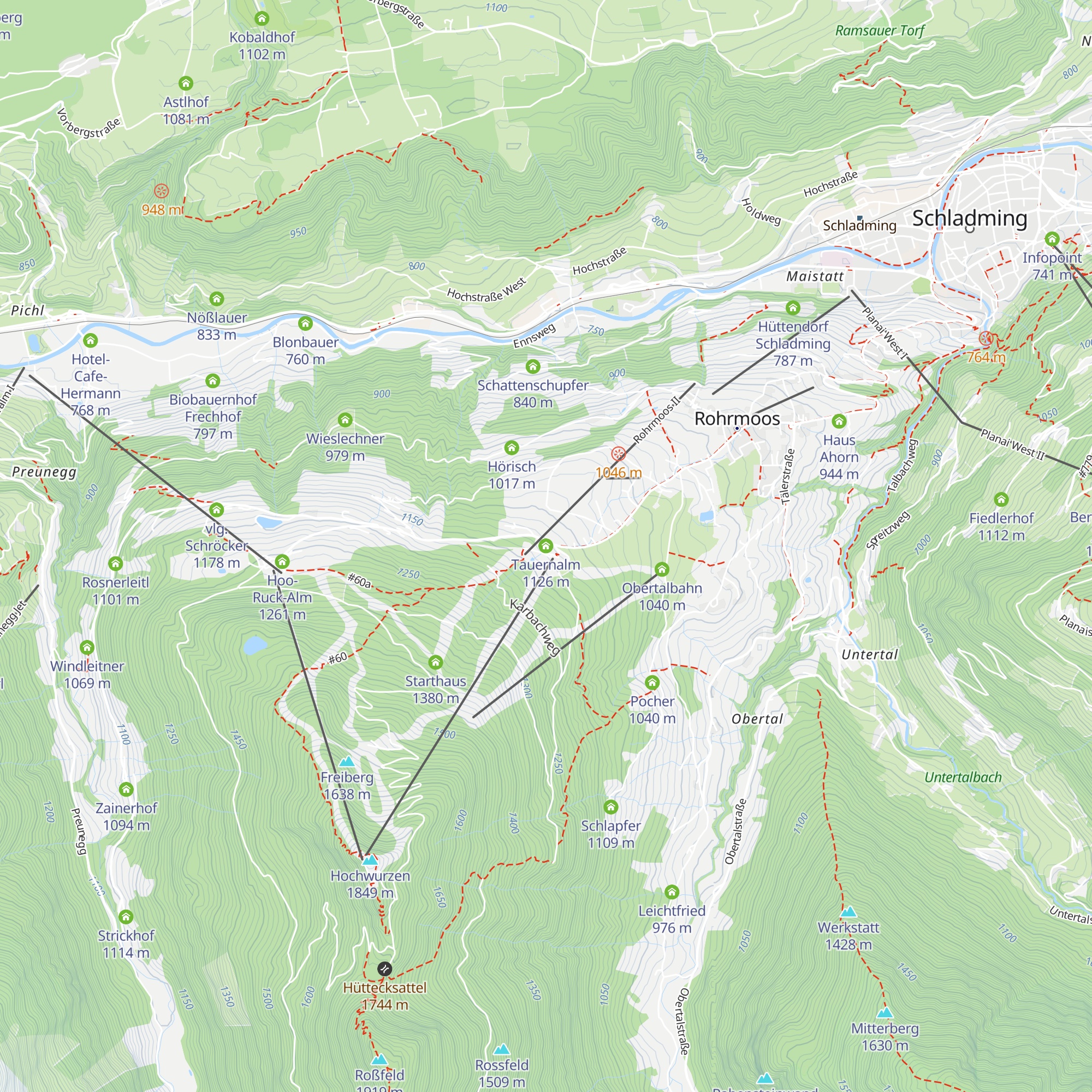 Tauernalm map