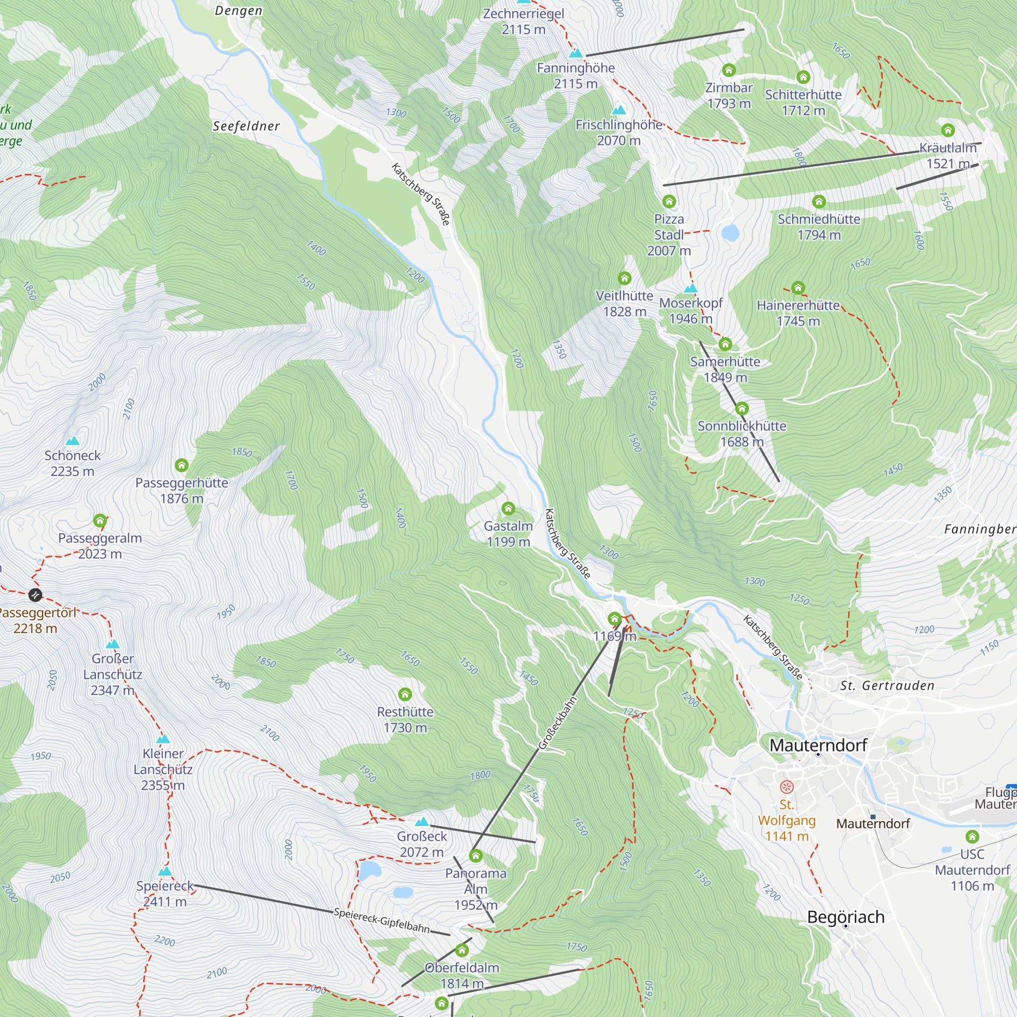 Gastalm map