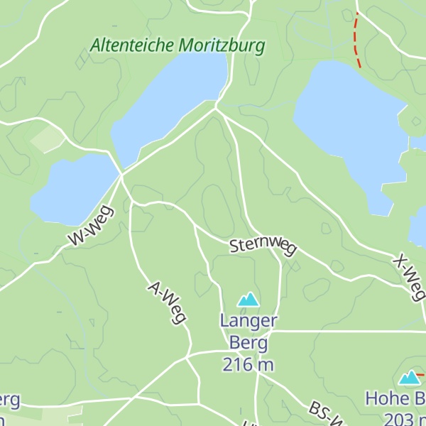 Map of Der hintere Langenberg