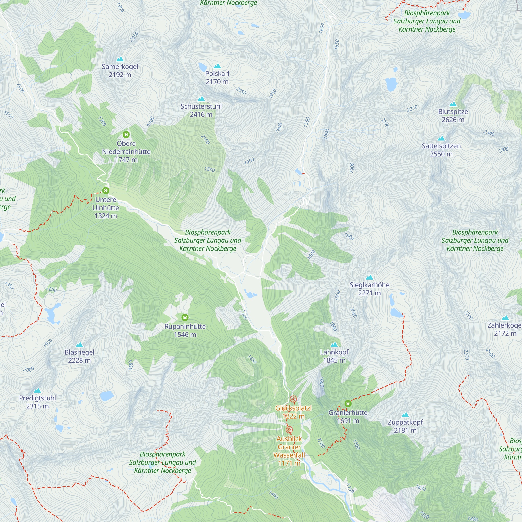 Untere Samerhütte map