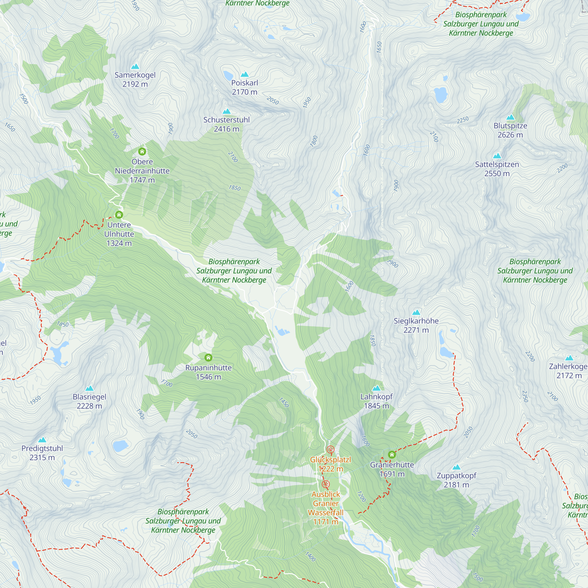 Untere Samerhütte map