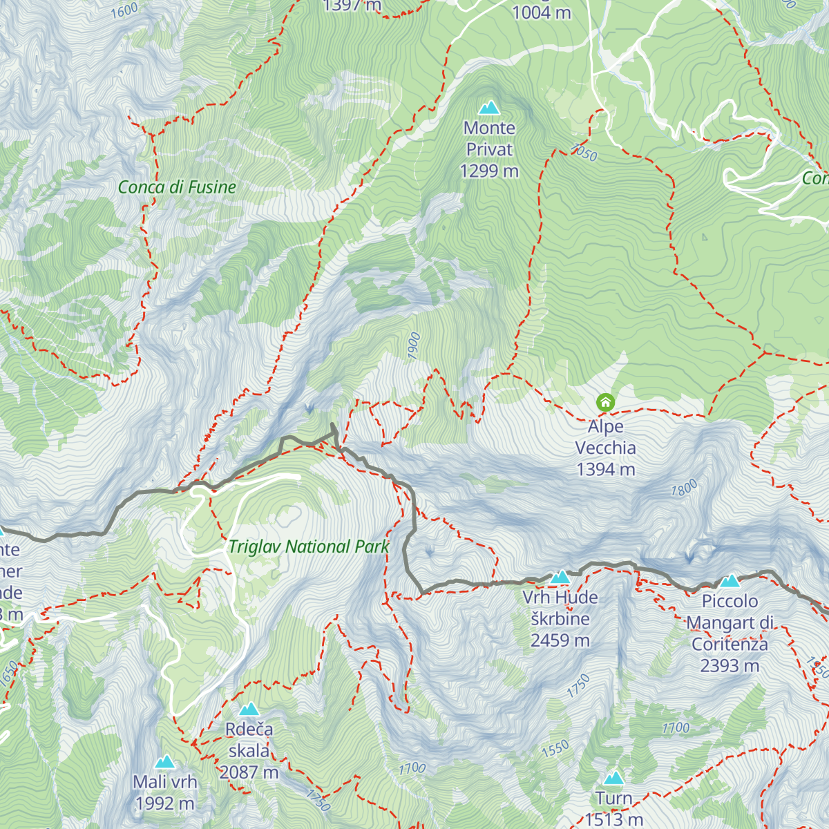 Bivacco Fratelli Nogara map