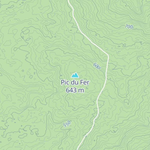 Map of Pic du Fer