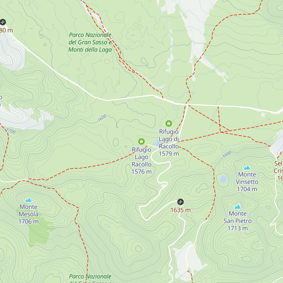 Rifugio Lago Racollo map