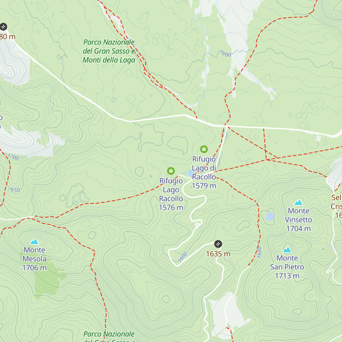 Rifugio Lago Racollo map