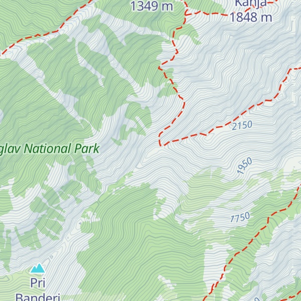 Map of Vrh Ruš