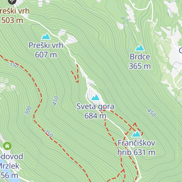 Map of Restavracija Sveta gora