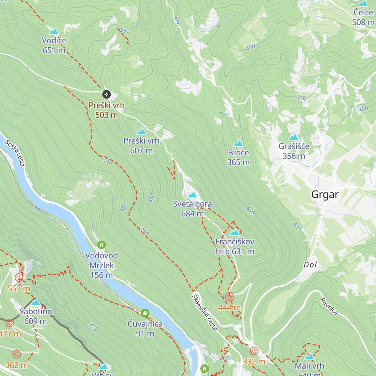 Restavracija Sveta gora map