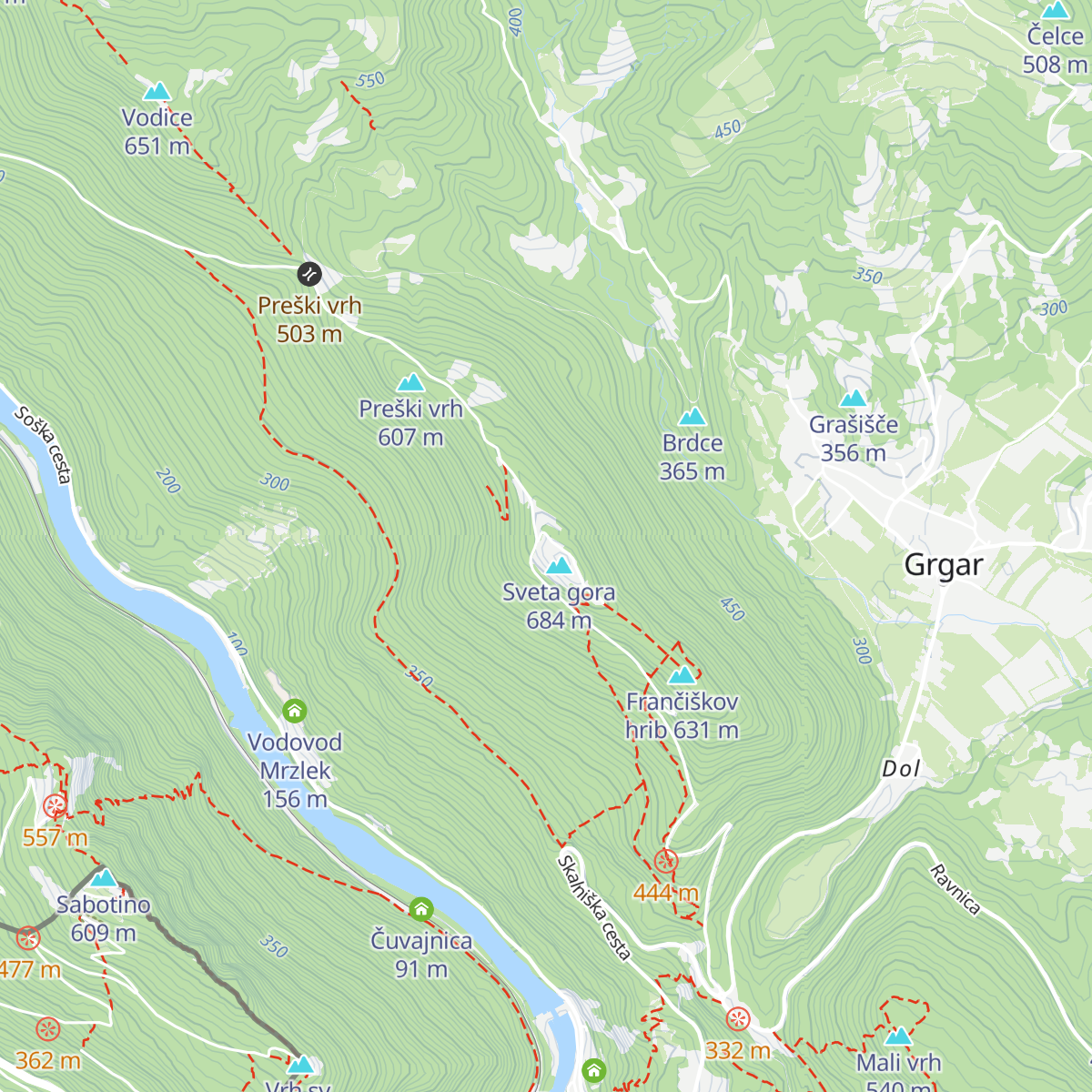 Restavracija Sveta gora map