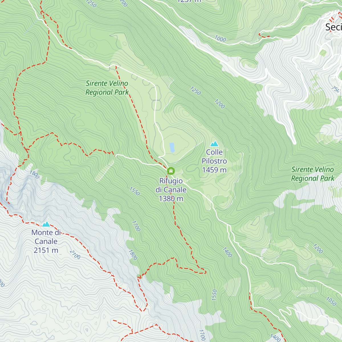 Rifugio di Canale map