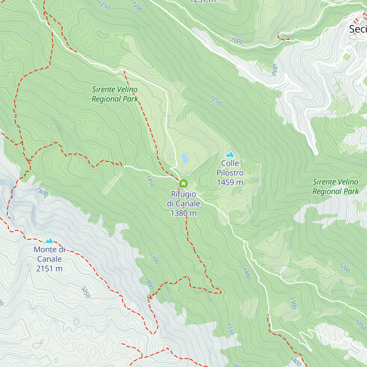 Rifugio di Canale map