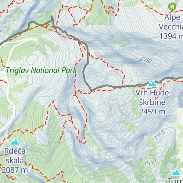 Map of Mangart