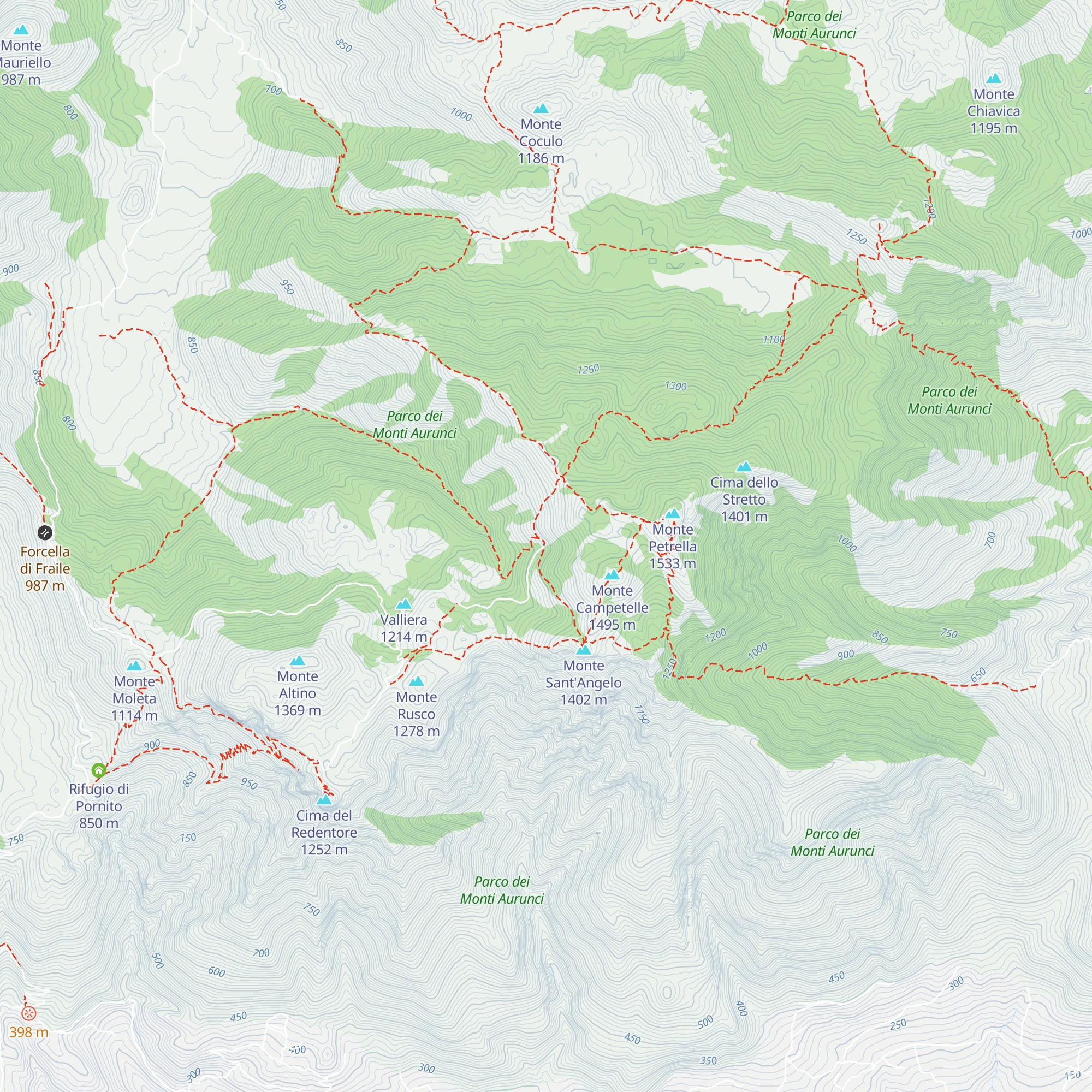 Abbandonato map