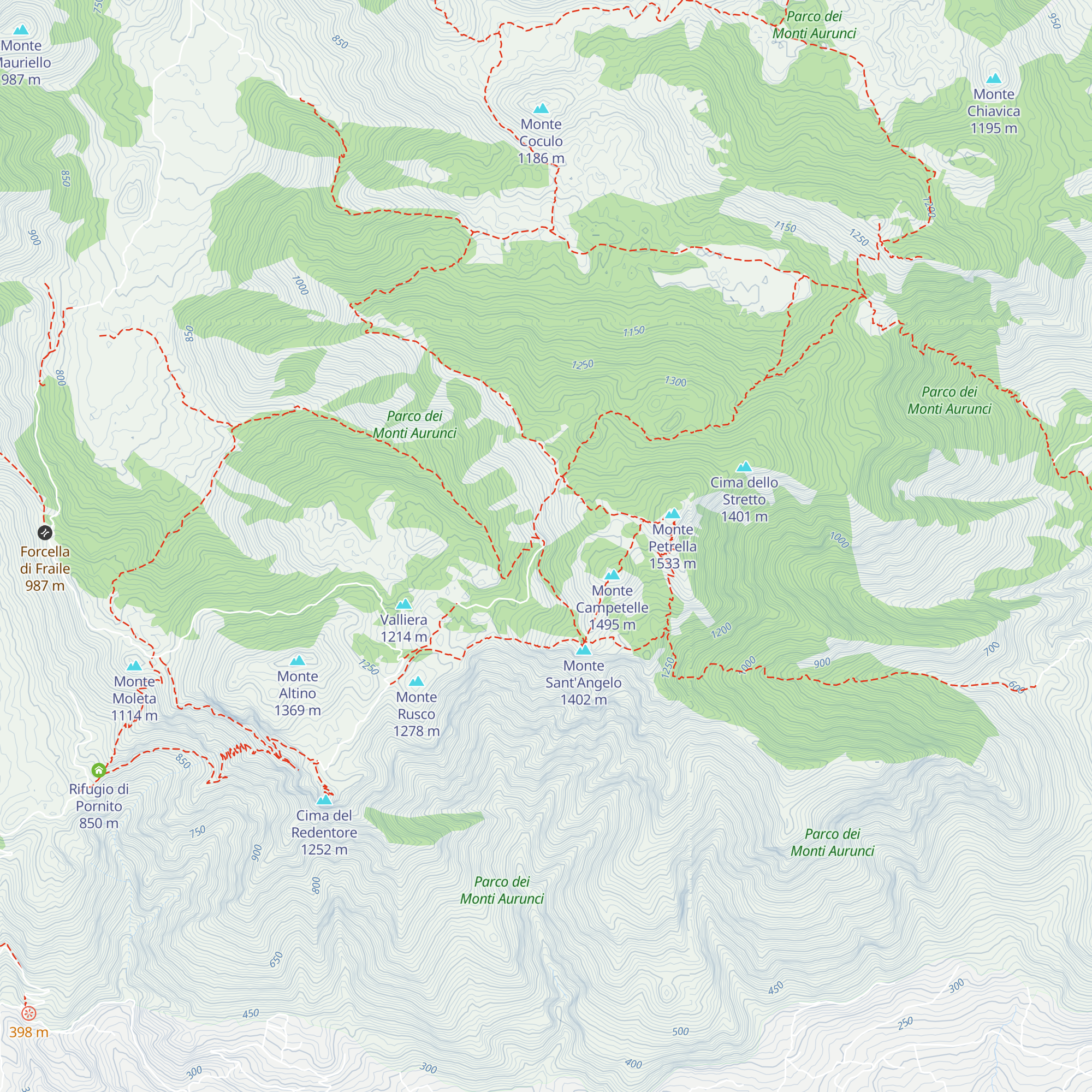 Abbandonato map
