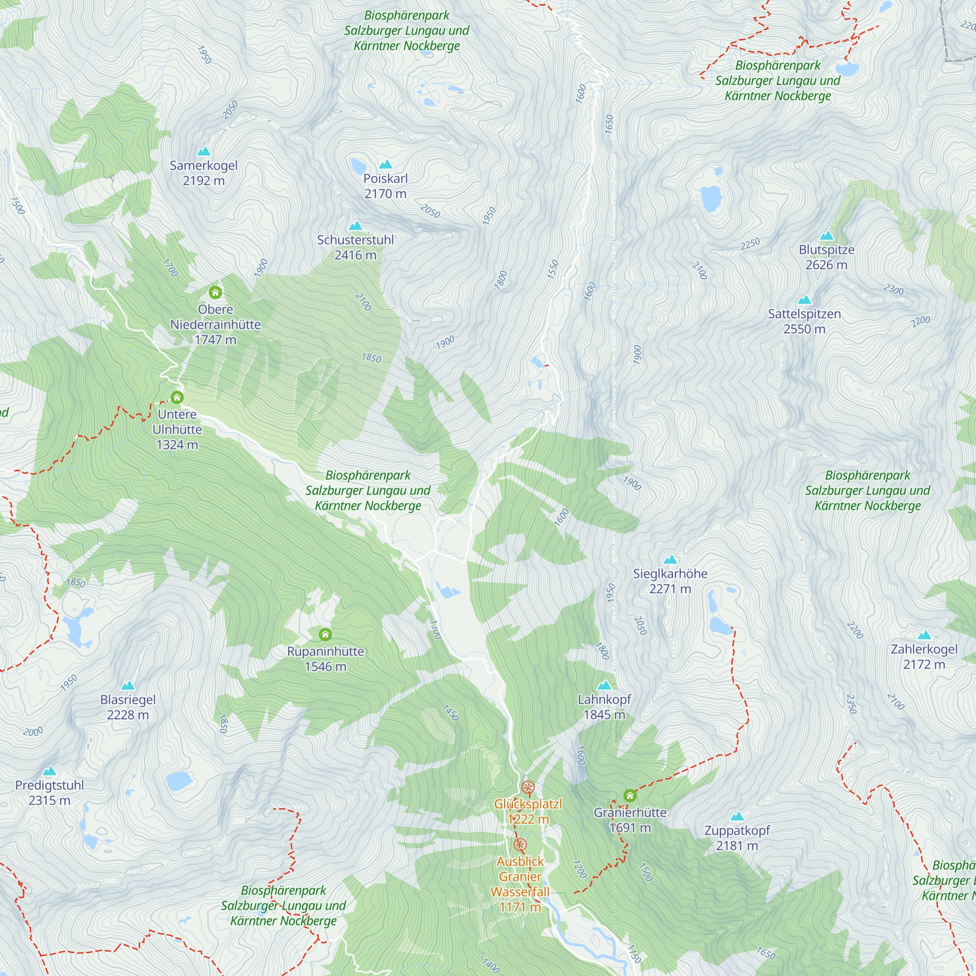 Untere Niederrainhütte map