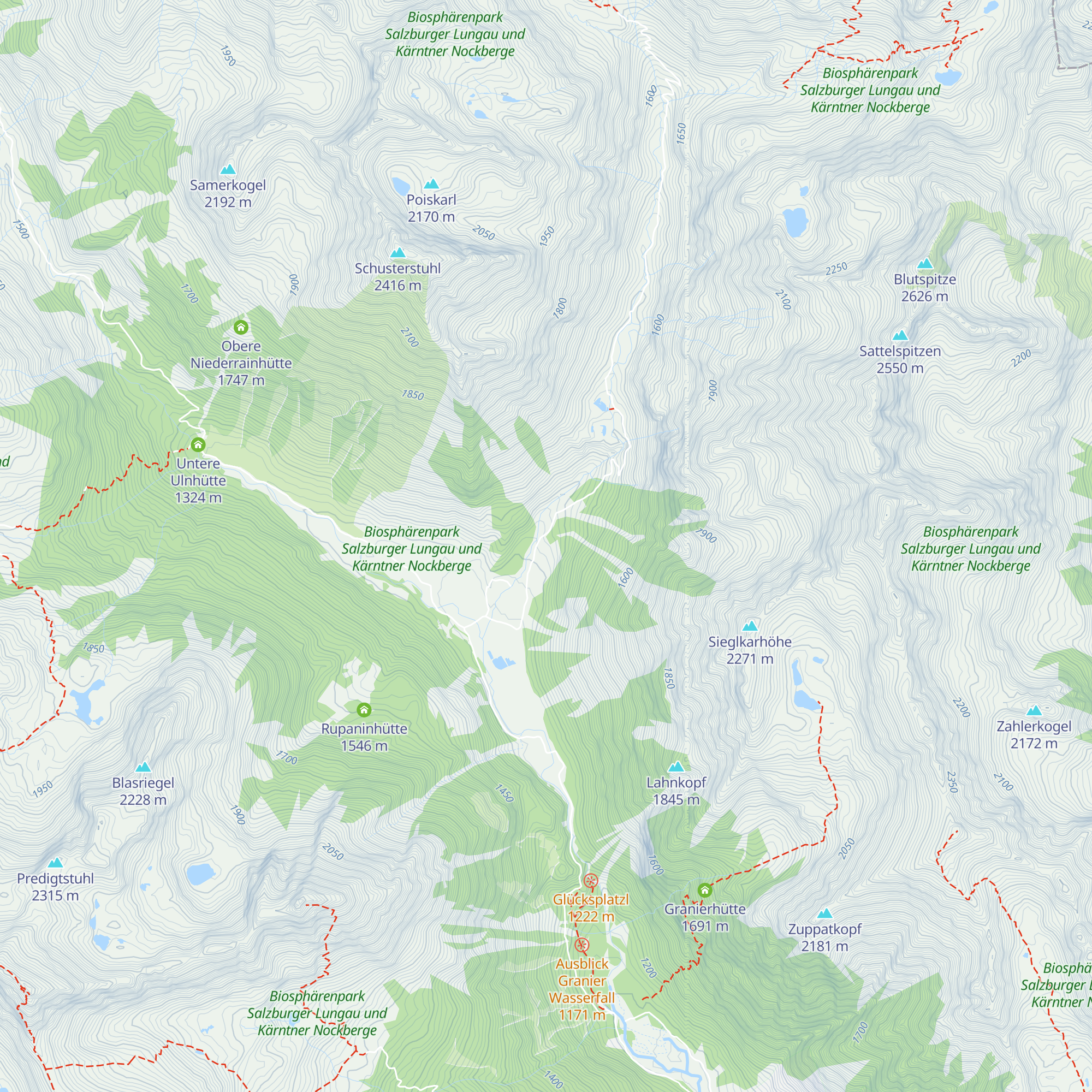 Untere Niederrainhütte map