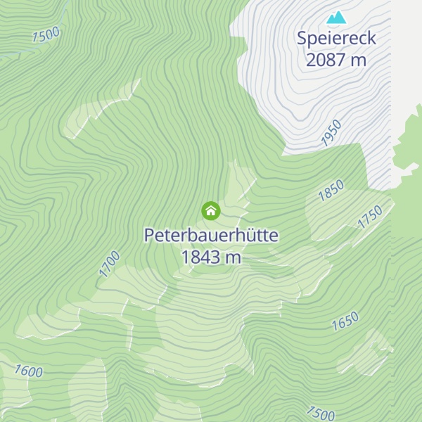 Map of Peterbauerhütte