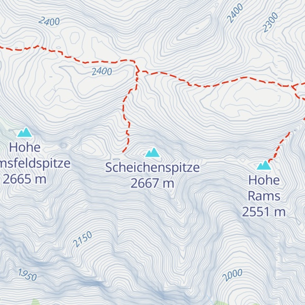 Map of Scheichenspitze