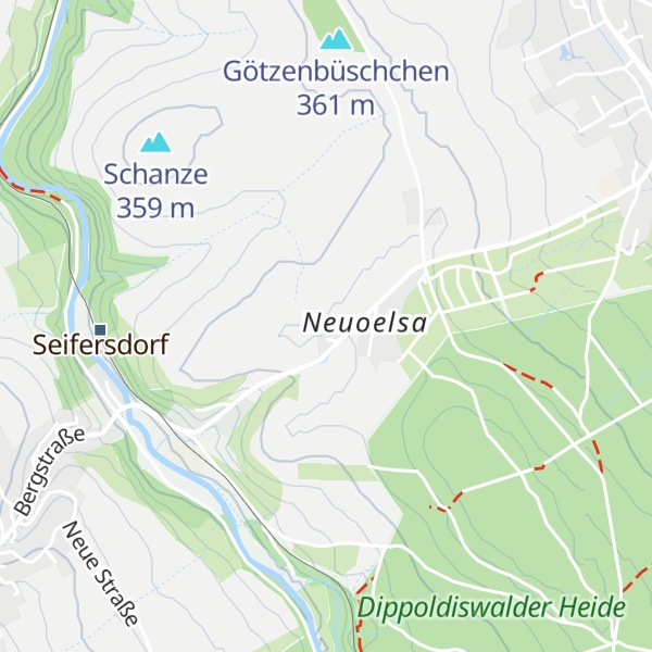 Map of Oelsen-Berg