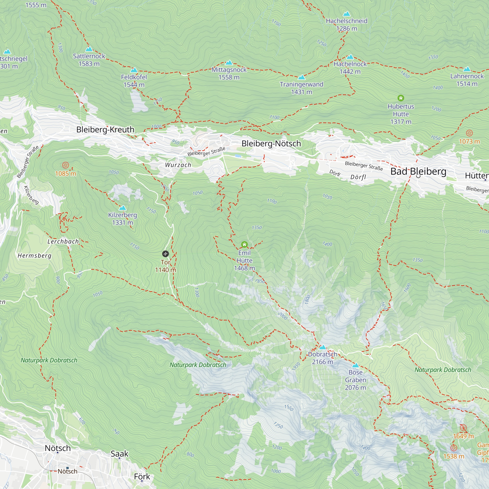 Emil Hütte map