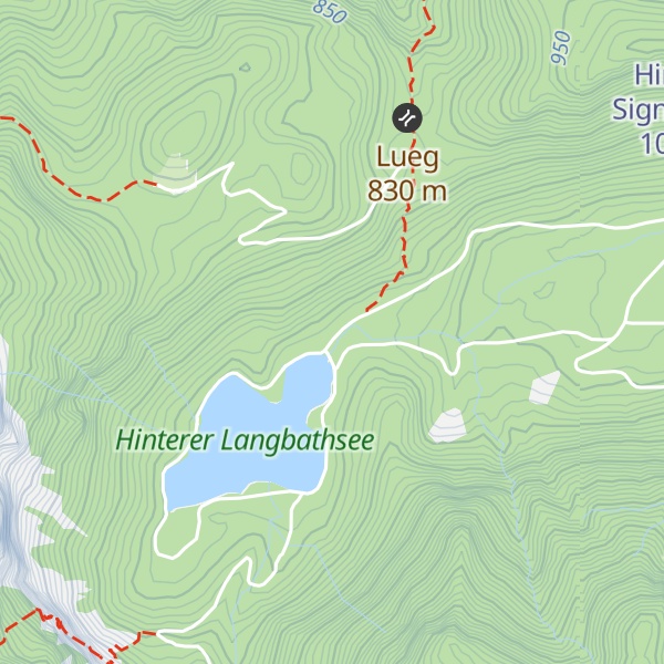 Map of Hinterseestube (Jhtt.)