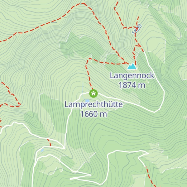 Map of Lamprechthütte