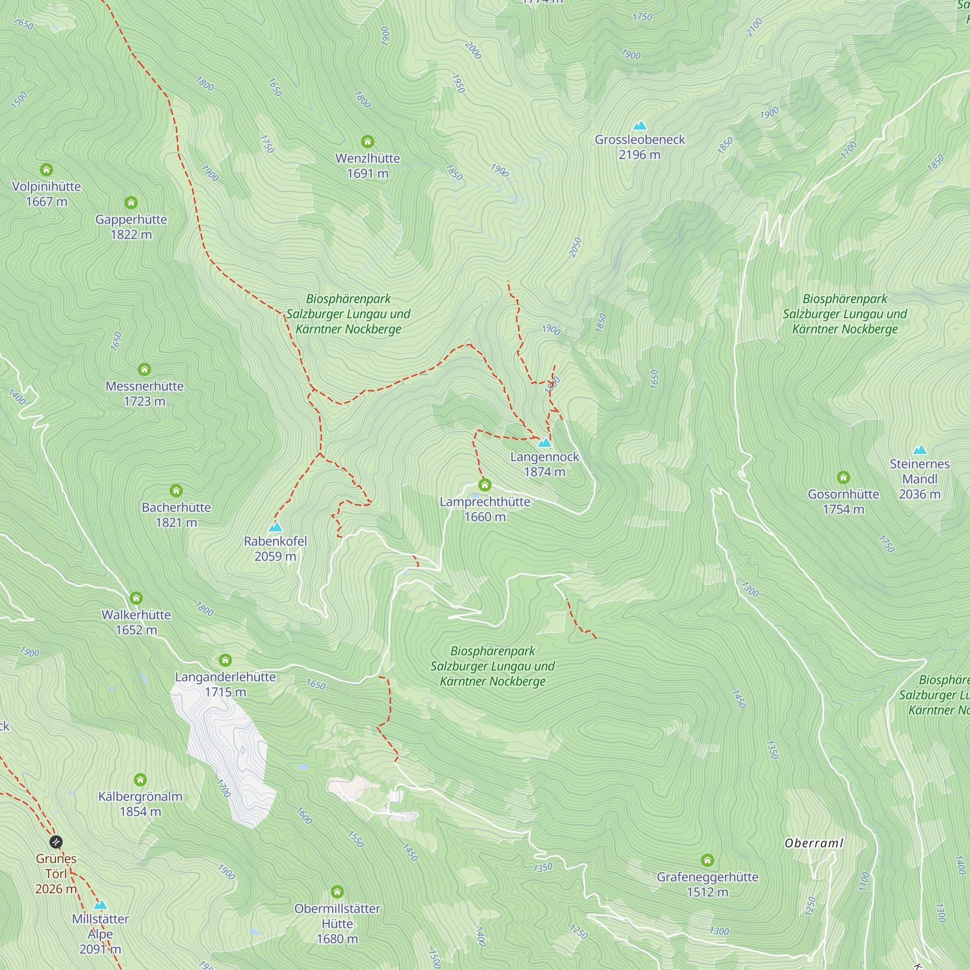 Lamprechthütte map