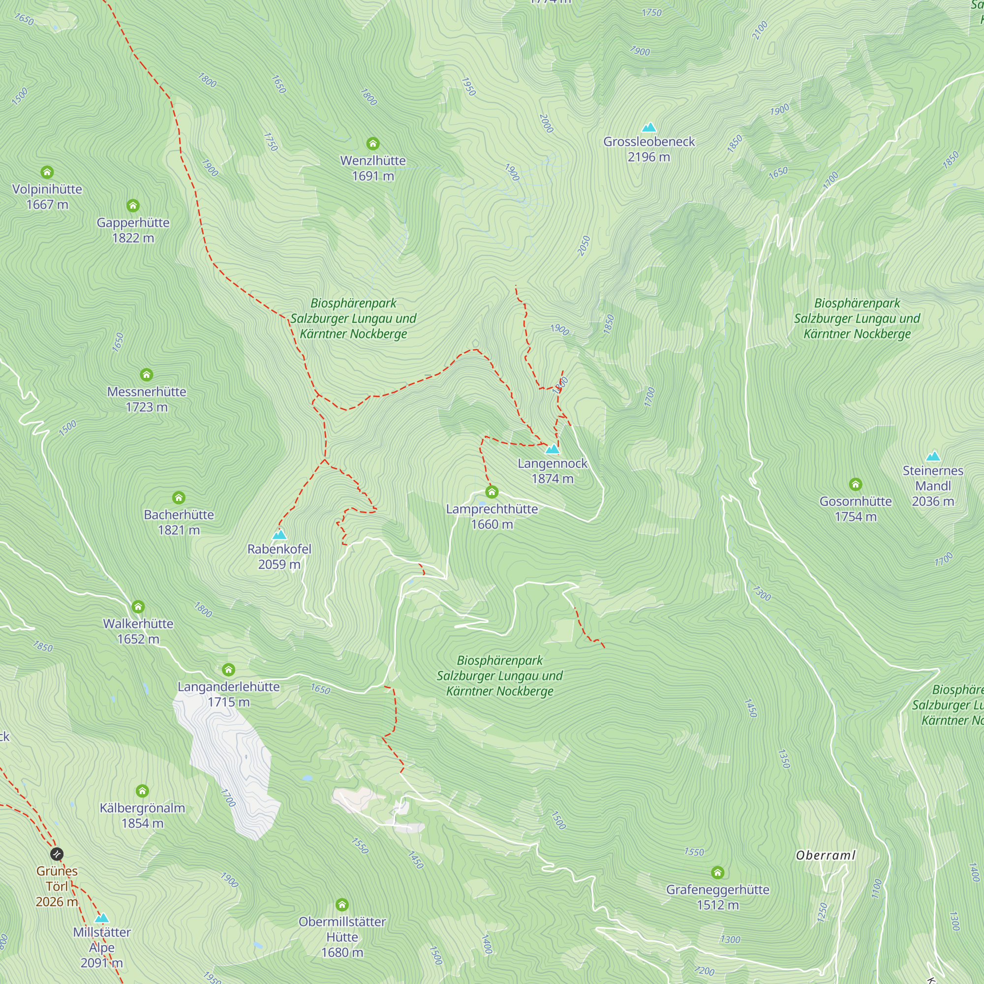Lamprechthütte map
