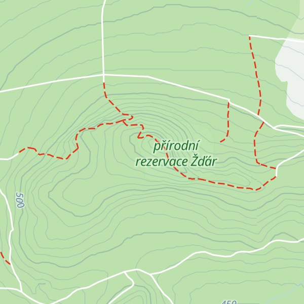Map of Žďár