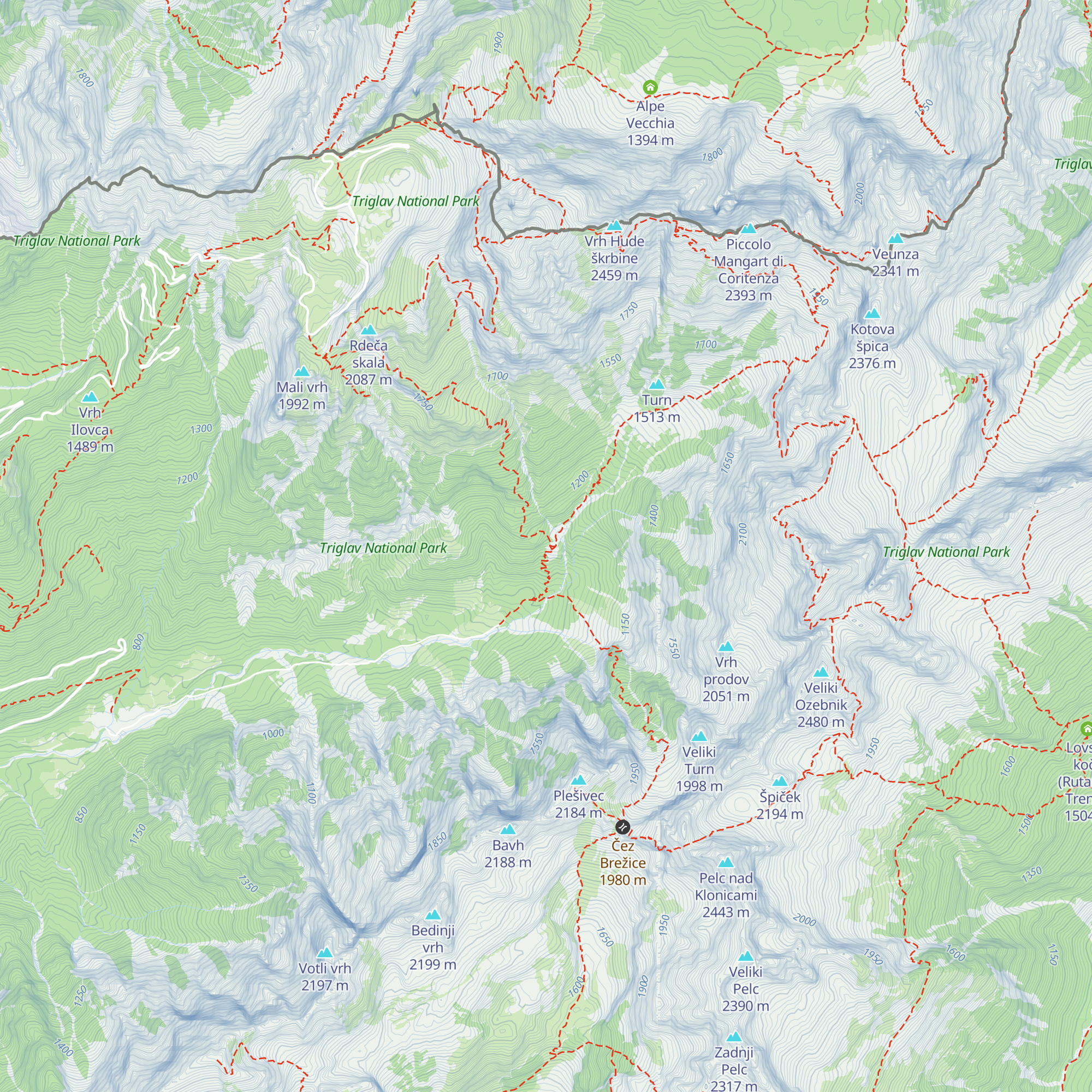 Lovska koča map