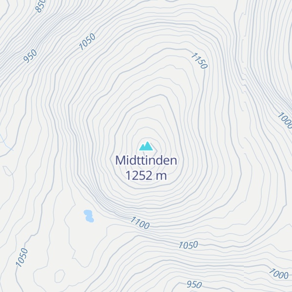 Map of Midttinden