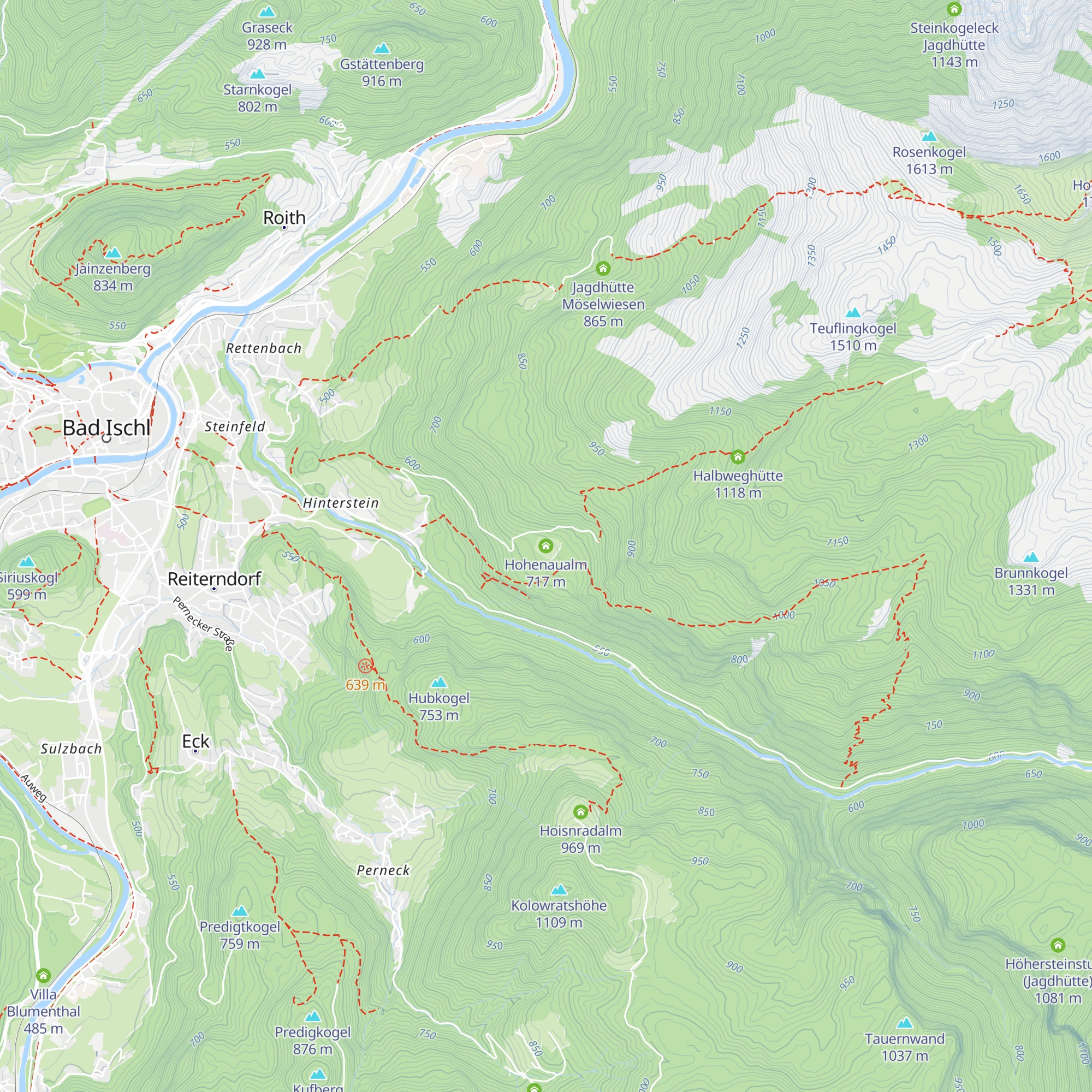 Hohenaualm map