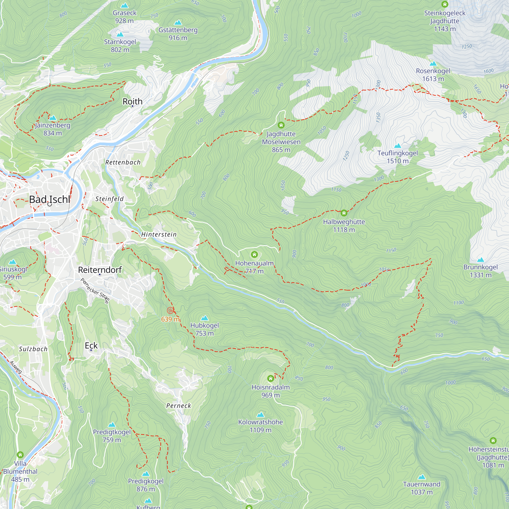 Hohenaualm map