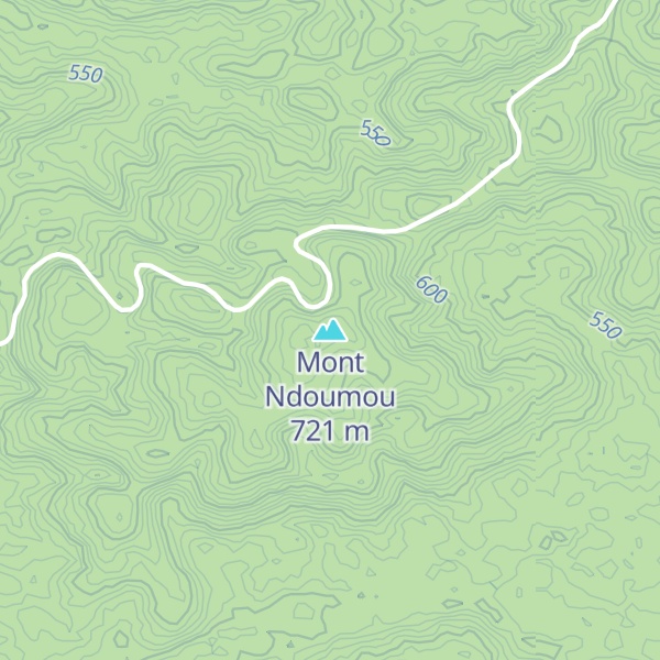 Map of Mont Ndoumou