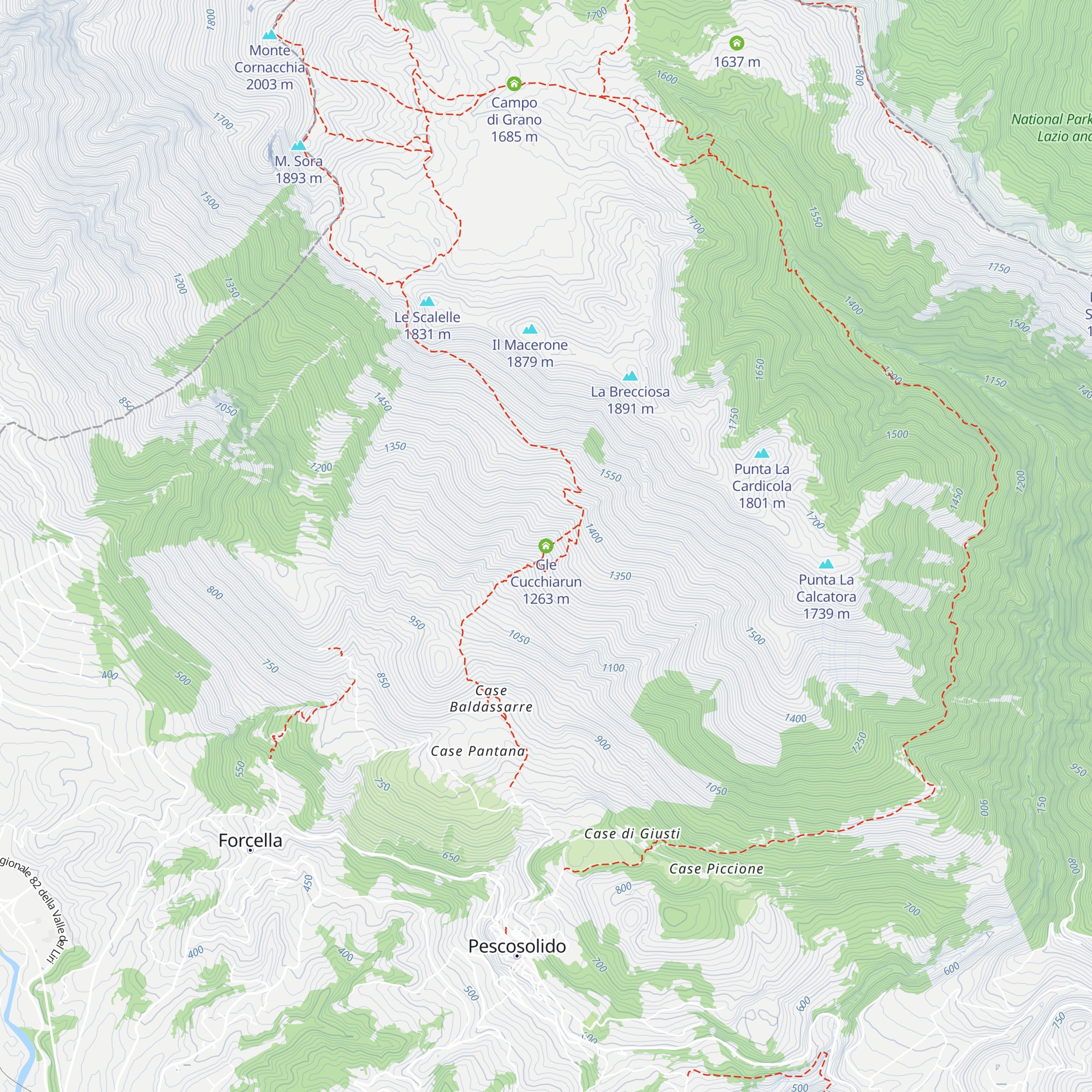 Gle Cucchiarun map