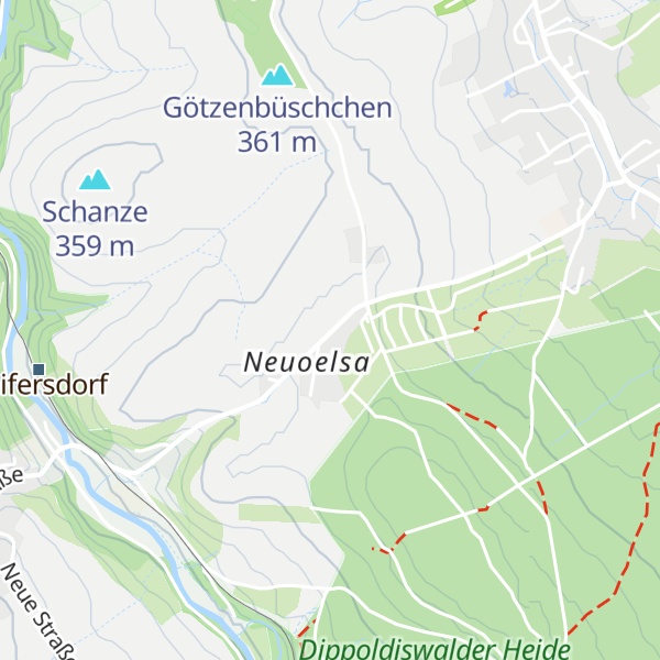 Map of Alte Weggabelung
