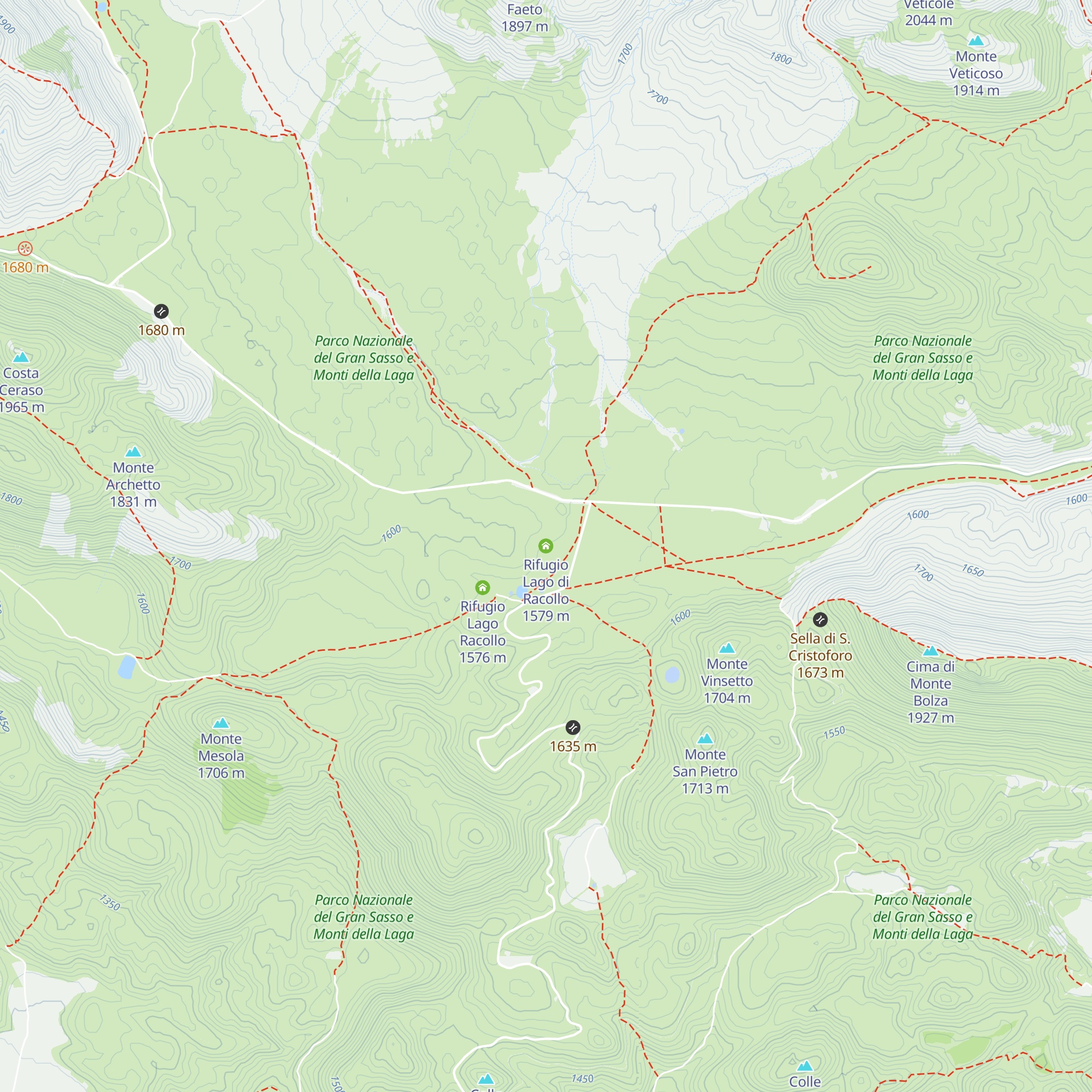 Rifugio Lago di Racollo map