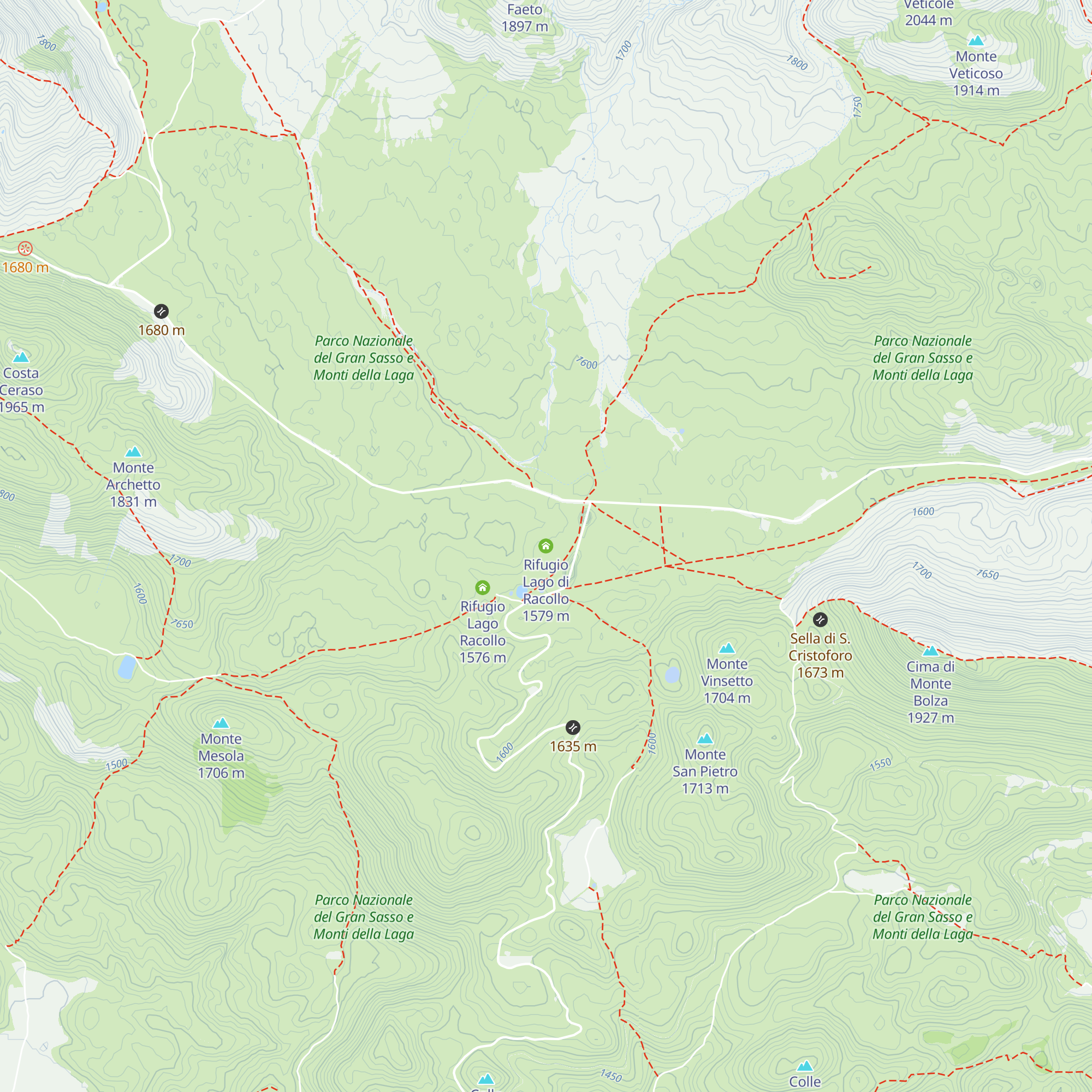Rifugio Lago di Racollo map