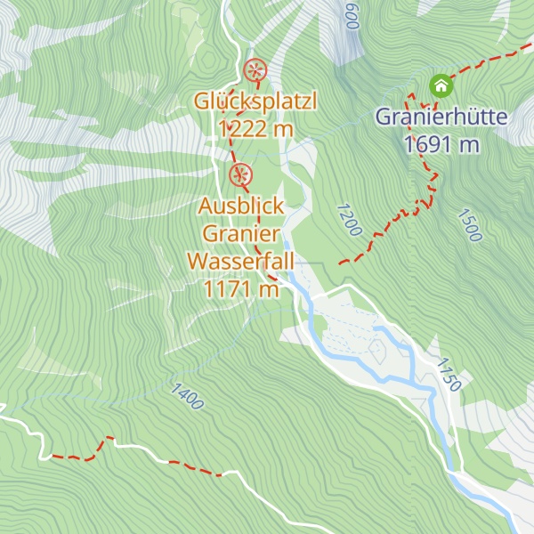 Map of Dicktlerhütte