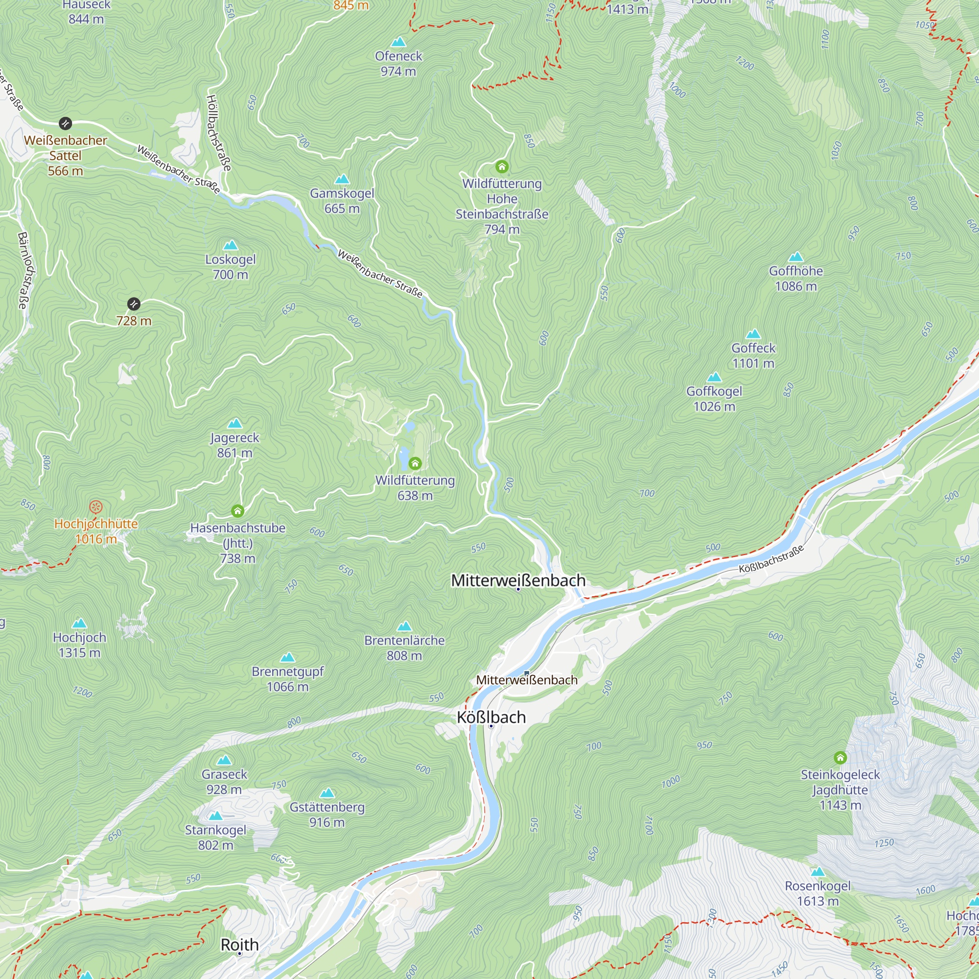 Alte Wegmacherhütte map