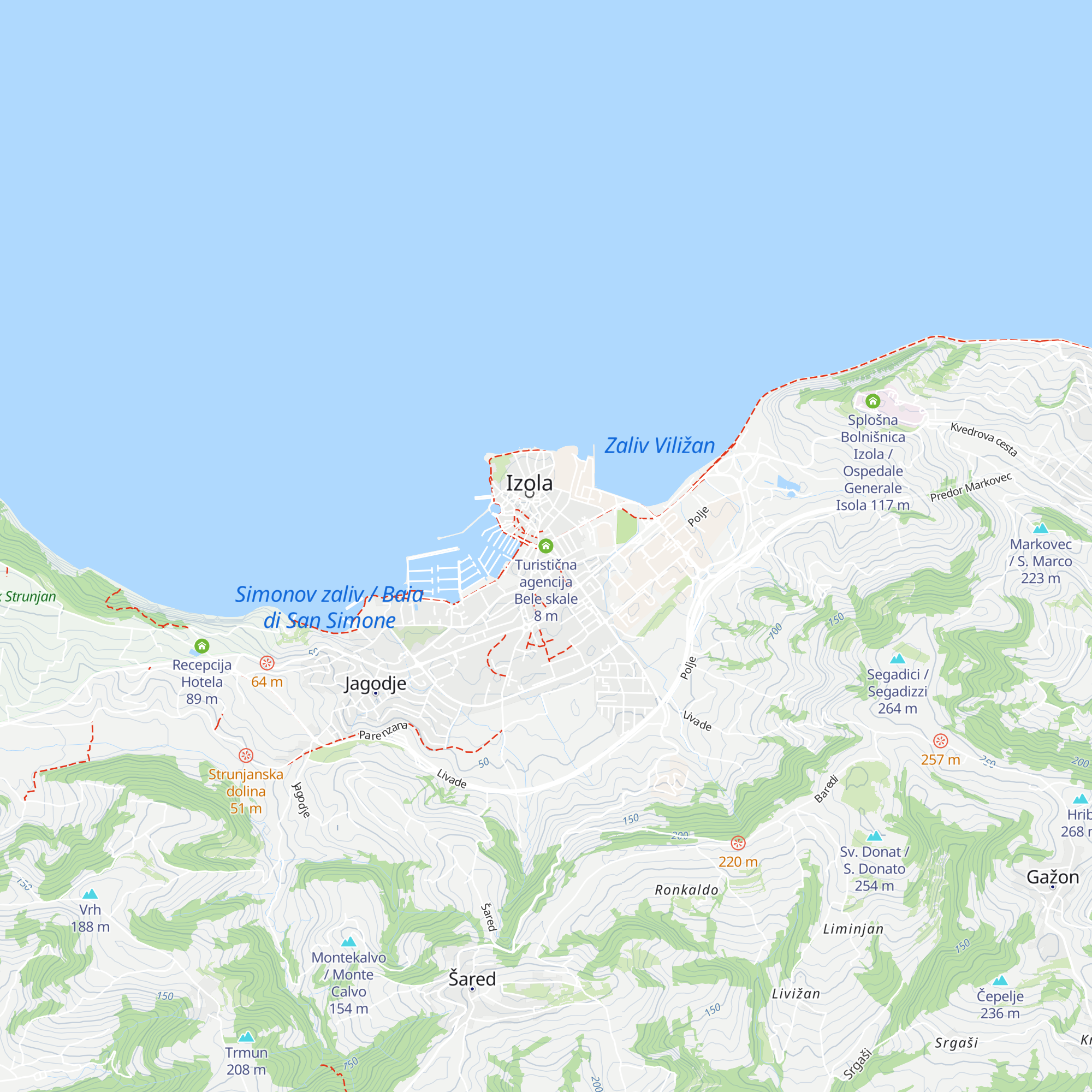 Turistična agencija Bele skale map