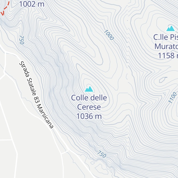 Map of Colle delle Cerese