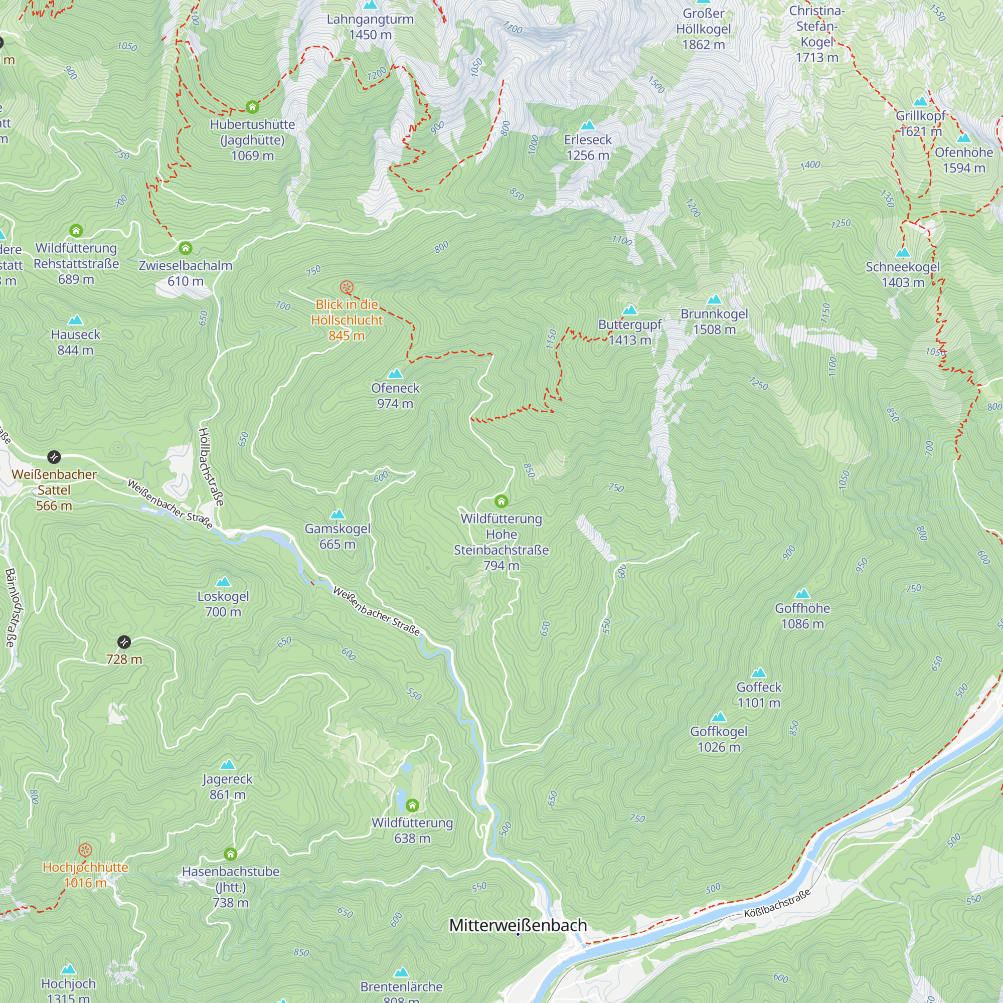 Wildfütterung Hohe Steinbachstraße map