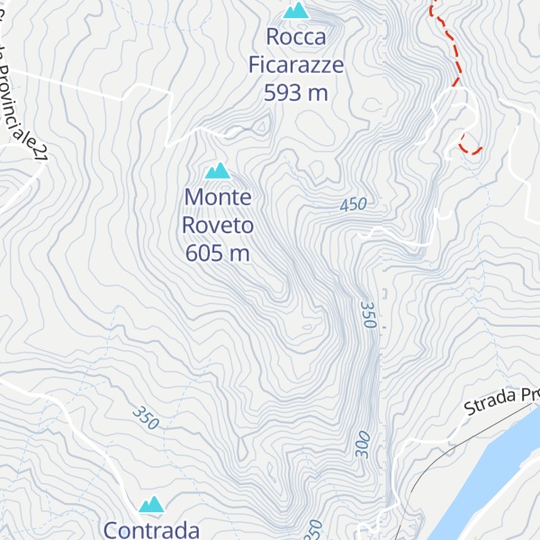 Map of Rocca Grande di Roveto
