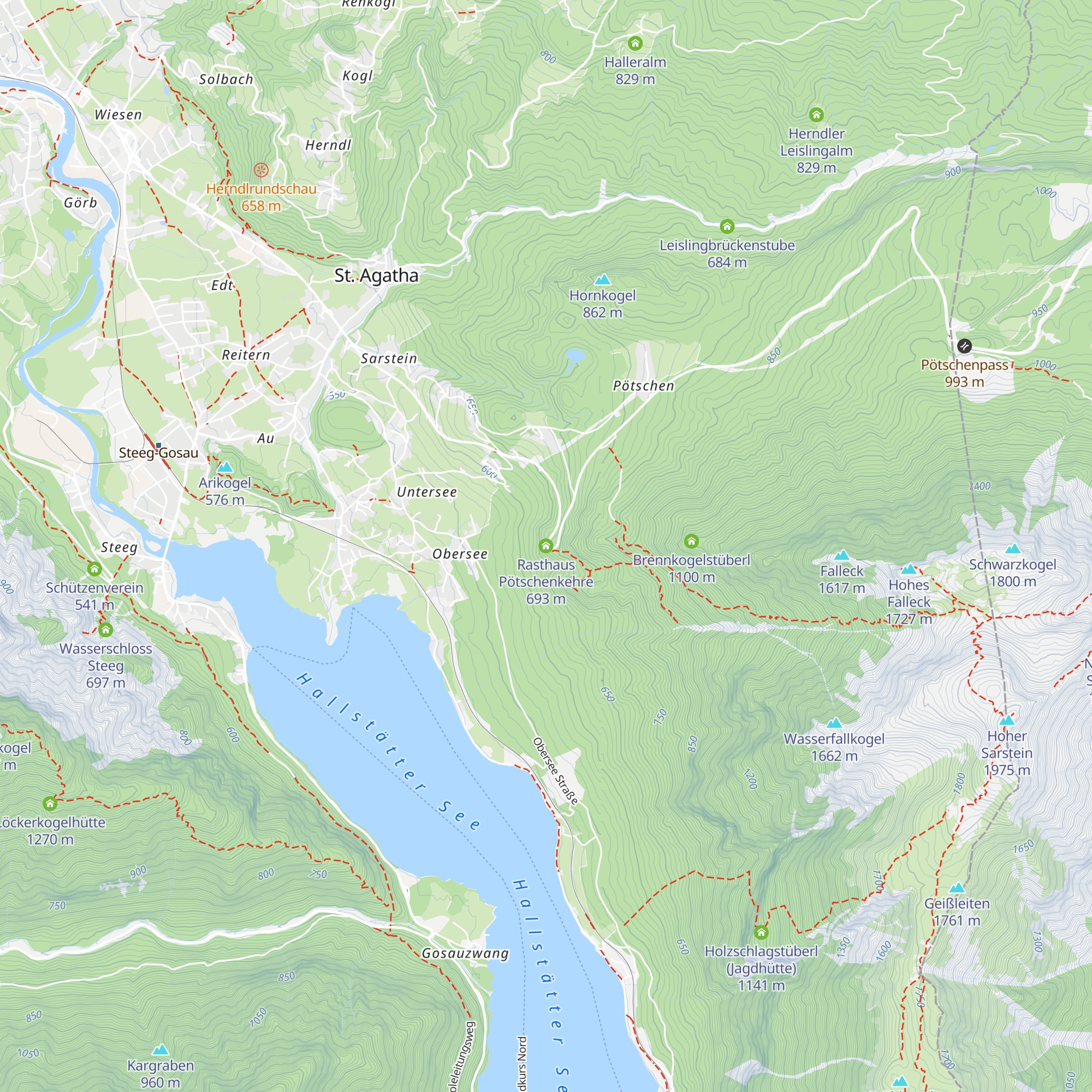 Rasthaus Pötschenkehre map