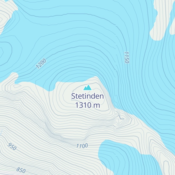 Map of Stetinden