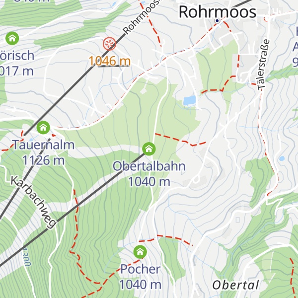 Map of Obertalbahn