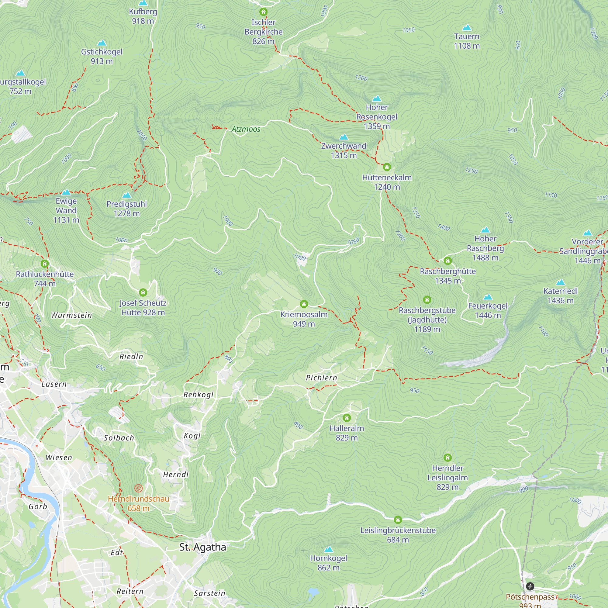 Kriemoosalm map