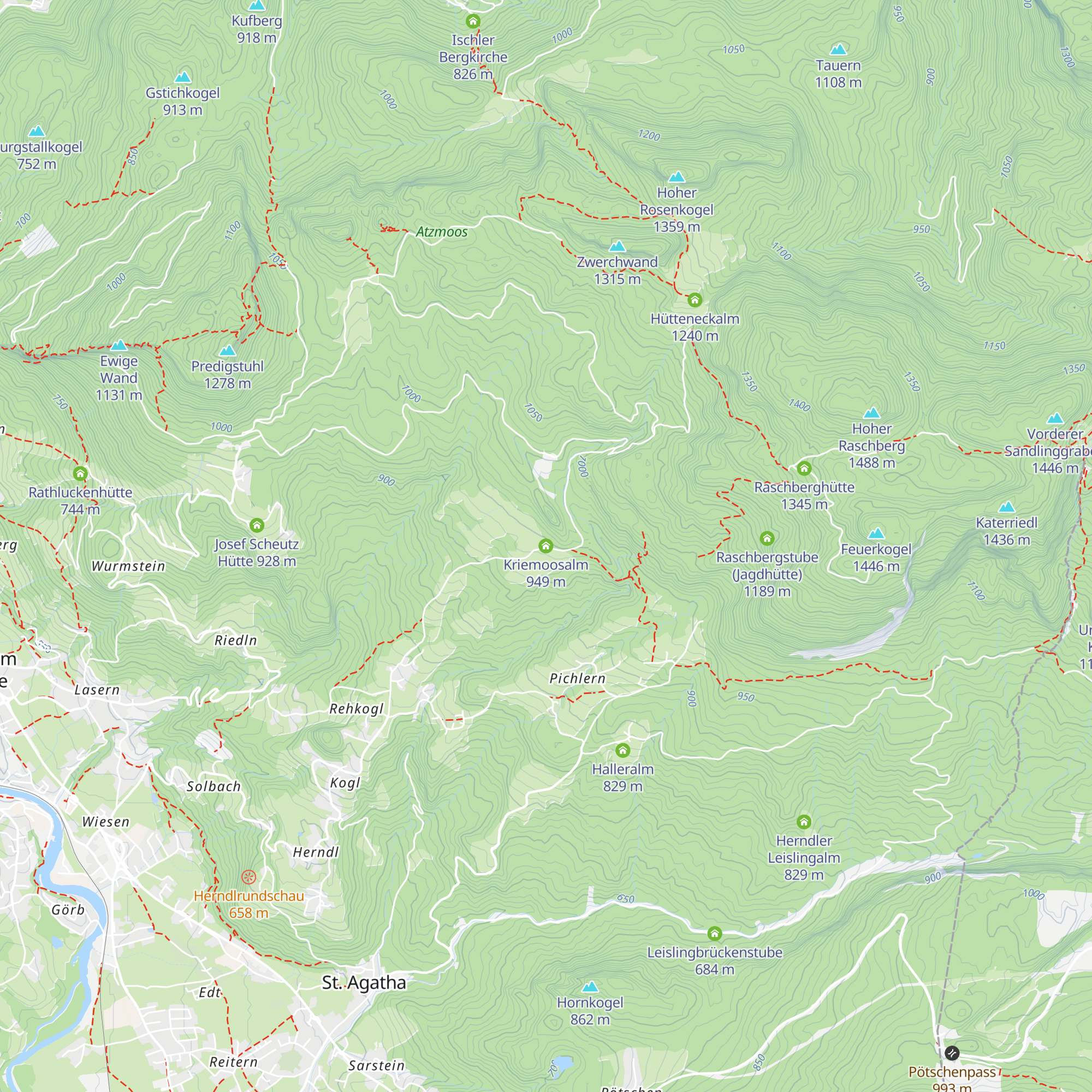 Kriemoosalm map